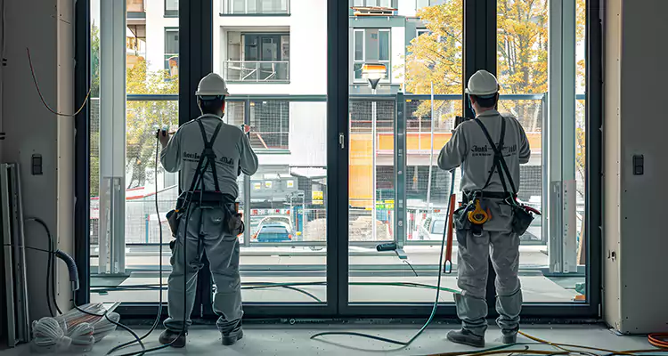 Patio Door Glass Replacement with Built-In Blinds in Winter Haven, FL